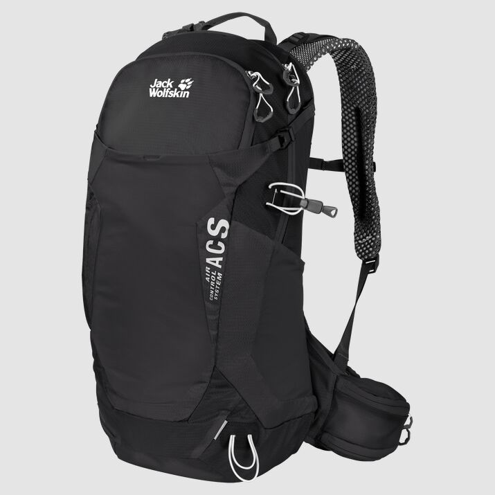 Mochila Senderismo Jack Wolfskin Crosstrail 24 Lt Hombre Negros Mexico-7849153